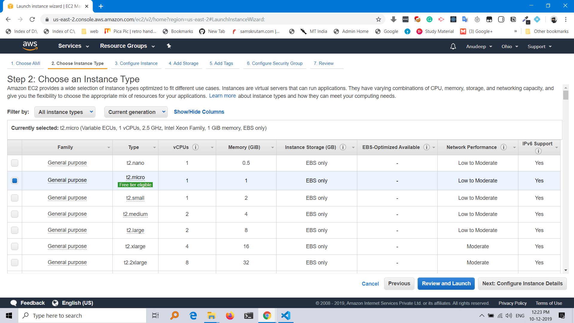 EC2 Instance Type